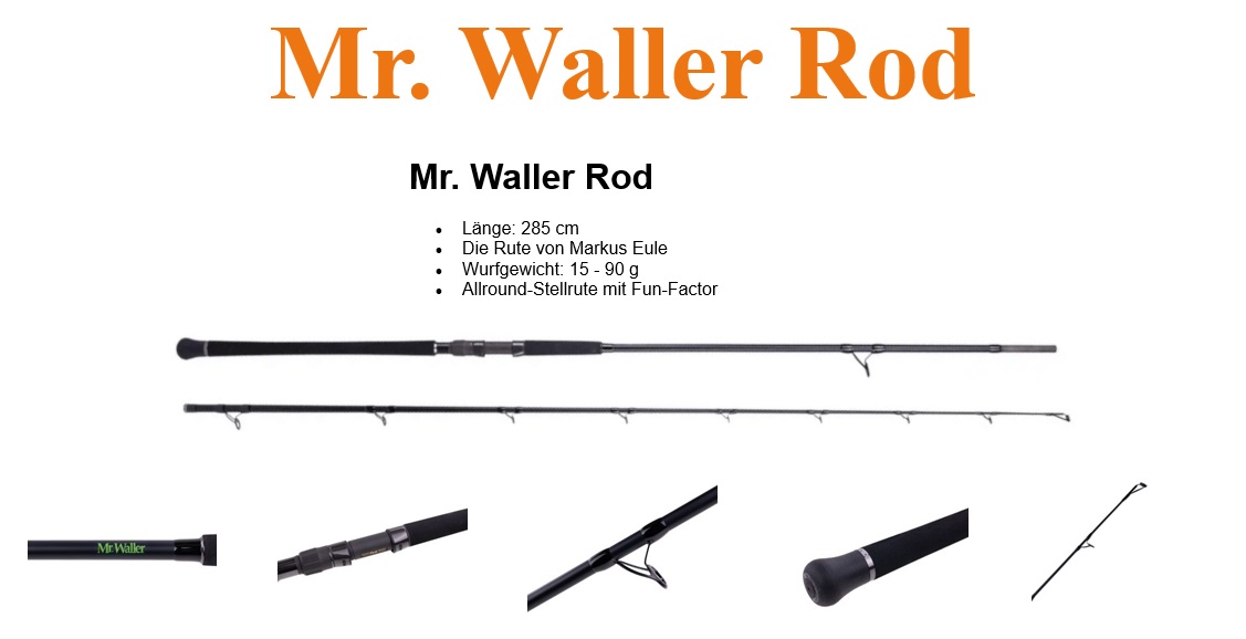 Mr. Waller Rod Zeck Fishing Angelruten Spinnruten Zanderruten Wallerruten Hechtruten Barschruten